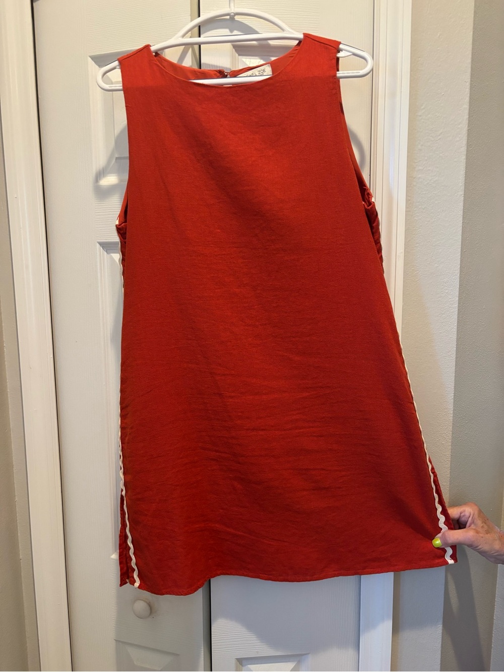 Rachel Zoe Vibrant burnt Orange Sleeveless Dress